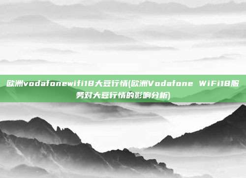 欧洲vodafonewifi18大豆行情(欧洲Vodafone WiFi18服务对大豆行情的影响分析)