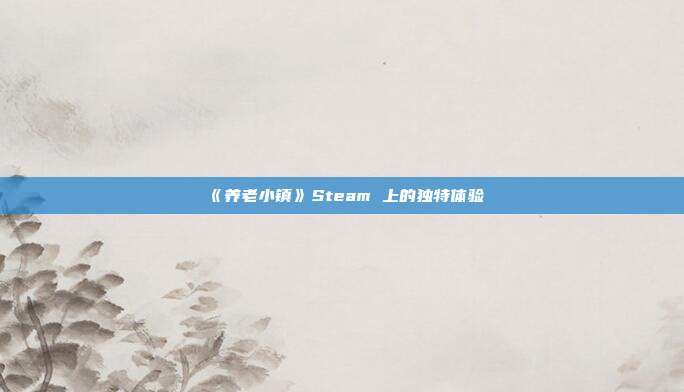 《养老小镇》Steam 上的独特体验