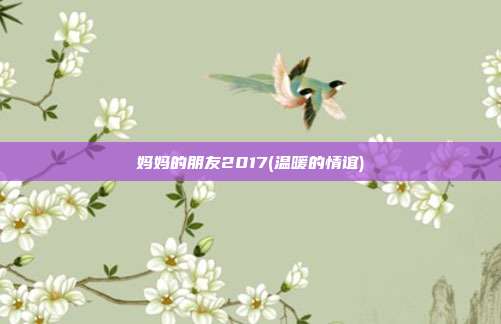 妈妈的朋友2017(温暖的情谊)