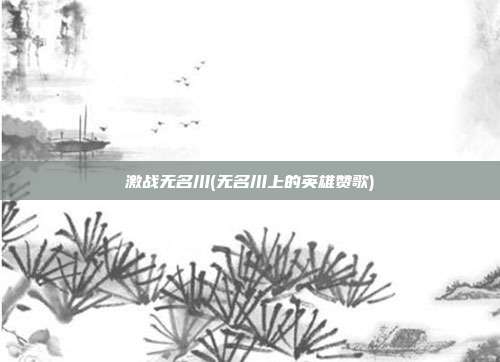 激战无名川(无名川上的英雄赞歌)