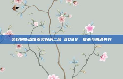 灵蛇刷新点探索灵蛇洞二层 BOSS，挑战与机遇并存